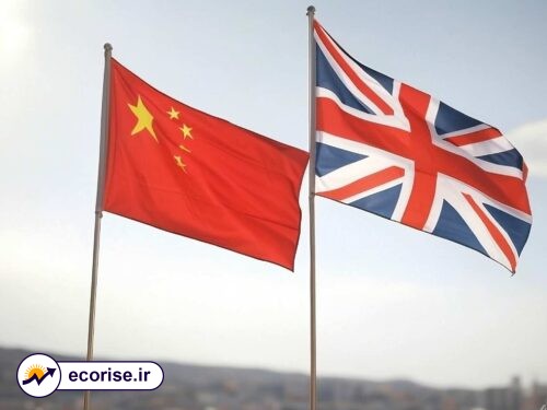 پرچم چین و بریتانیا