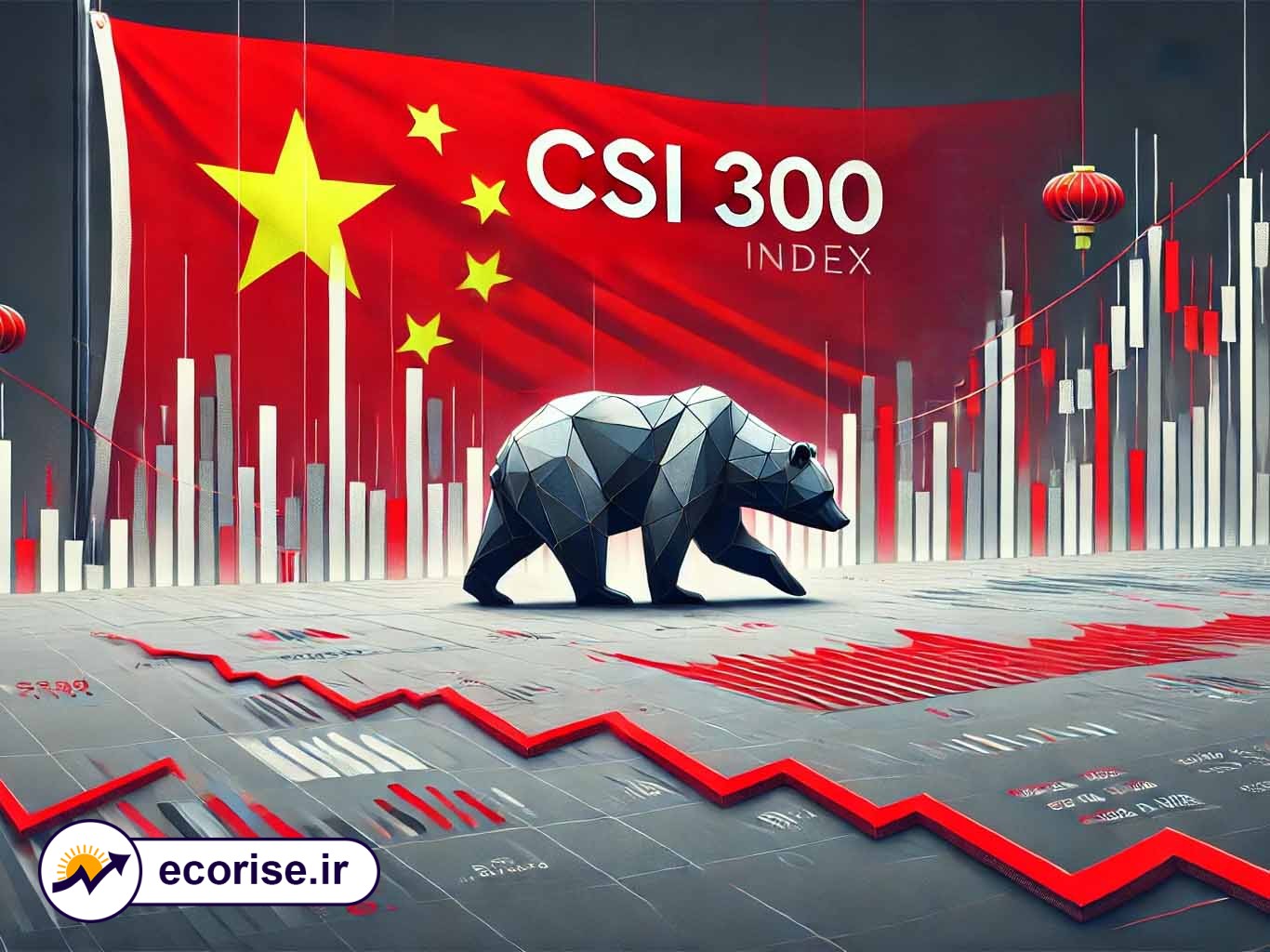 بازار خرسی و ریزش شاخص بازارهای سهام کشور چین - CSI 300