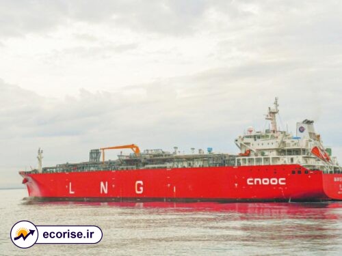 کشتی چینی حامل گاز مایع طبیعی (LNG)