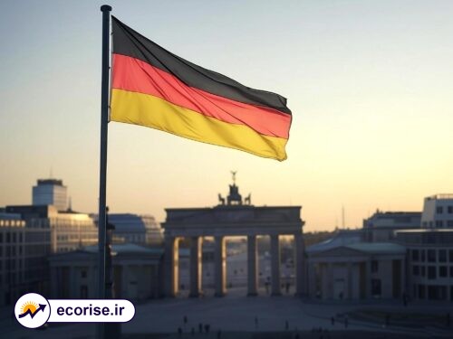 پرچم آلمان و دروازه تاندربرگ