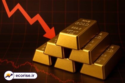 ریزش قیمت اونس جهانی طلا