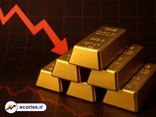 ریزش قیمت اونس جهانی طلا