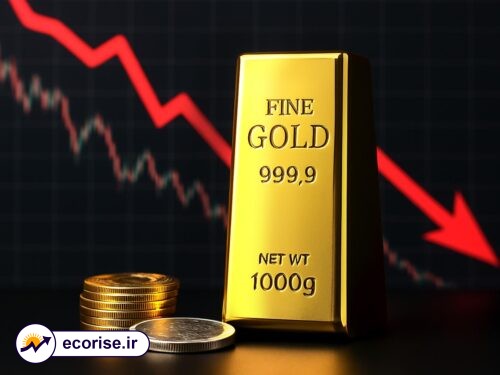 کاهش قیمت طلا