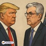 جروم پاول (Powell) و دونالد ترامپ (Trump)