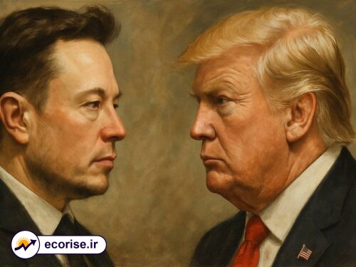 اختلاف و درگیری و تنش بین دونالد ترامپ و ایلان ماسک