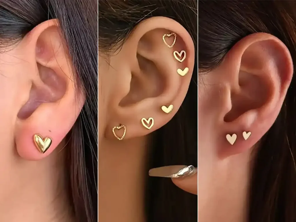 انواع گوشواره طلا میخی