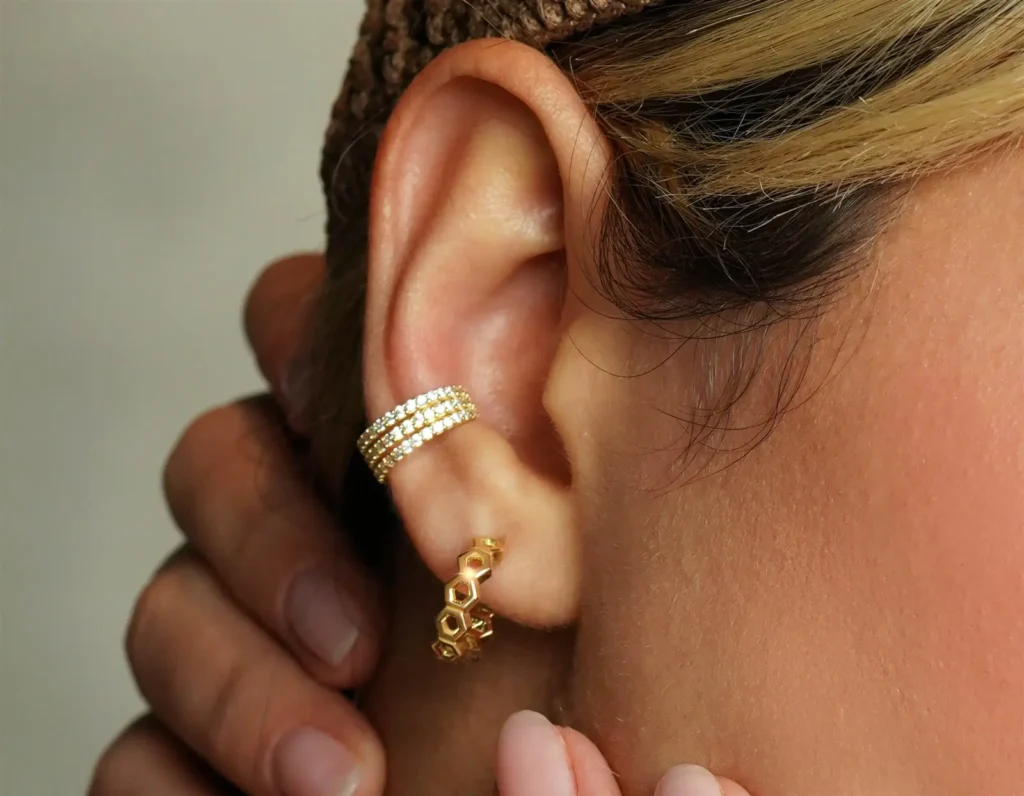 انواع گوشواره طلا کاف