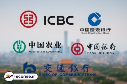 پنج بانک بزرگ چین - بانک ICBC، بانک سازندگی چین، بانک کشاورزی چین، بانک چین و بانک مخابرات چین
