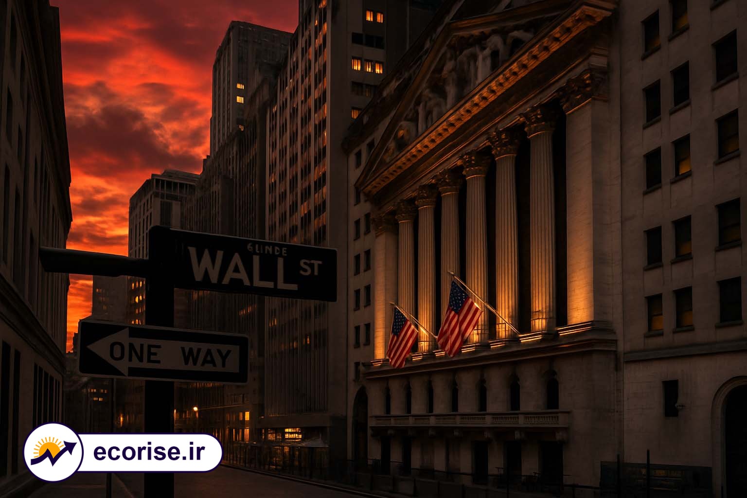 سقوط بورس آمریکا