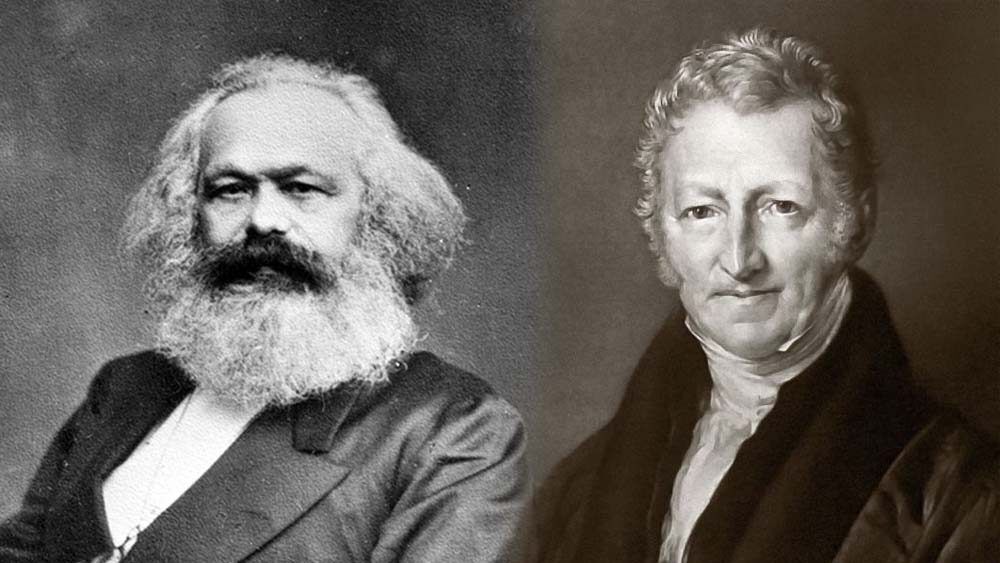 توماس مالتوس - کارل مارکس