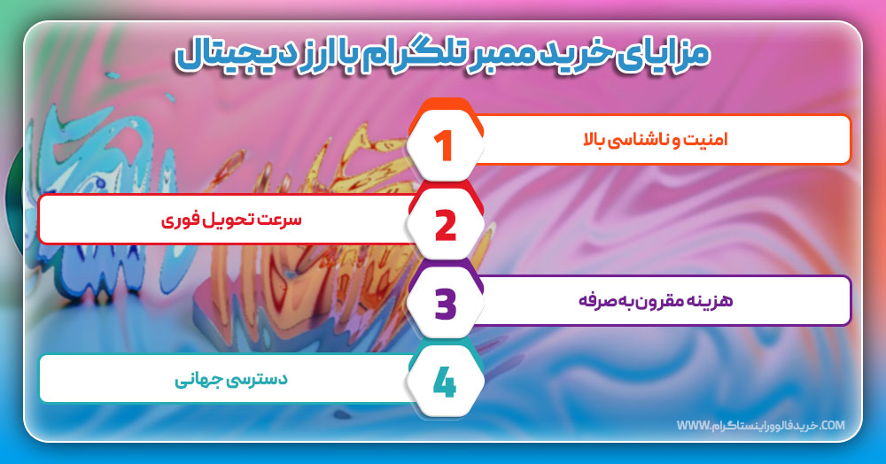مزایای خرید ممبر تلگرام با ارز دیجیتال