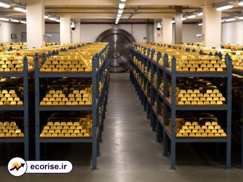 ذخایر شمش طلا در بانک های مرکزی