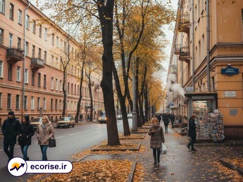 نمایی پاییزی از مسکو