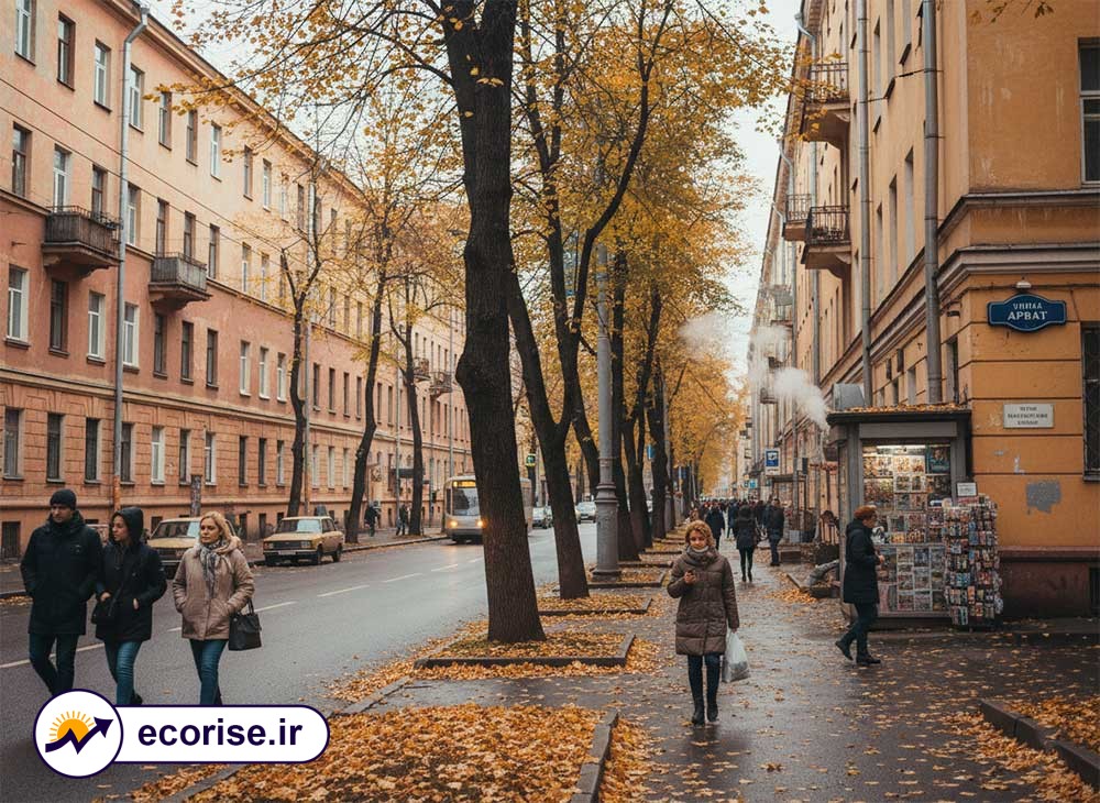 نمایی پاییزی از مسکو