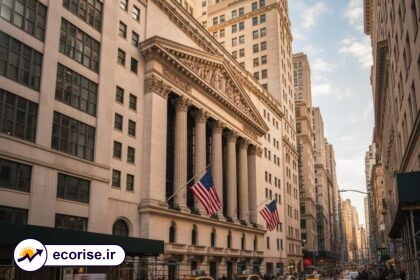 بورس نیویورک در خیابان وال استریت