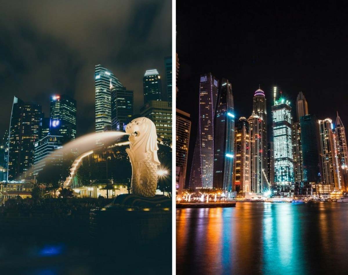 دبی و سنگاپور