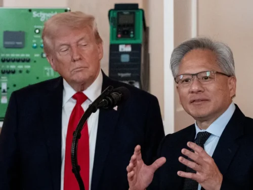 جنسن هوانگ و دونالد ترامپ