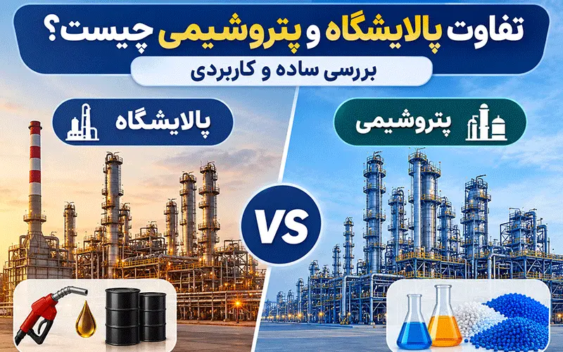 تصویر از تفاوت بین پالایشگاه و پتروشیمی